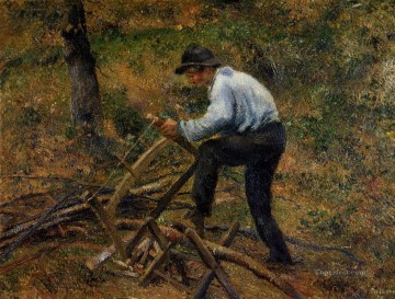 ペール・メロンのこぎり木ポントワーズ 1879年 カミーユ・ピサロ Oil Paintings